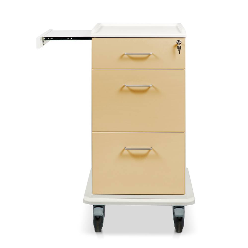 ETERNASOLID MULTICART Dokumentenwagen T16 mit Laptopauszug, 2 Doku-Auszügen und Schublade, beige