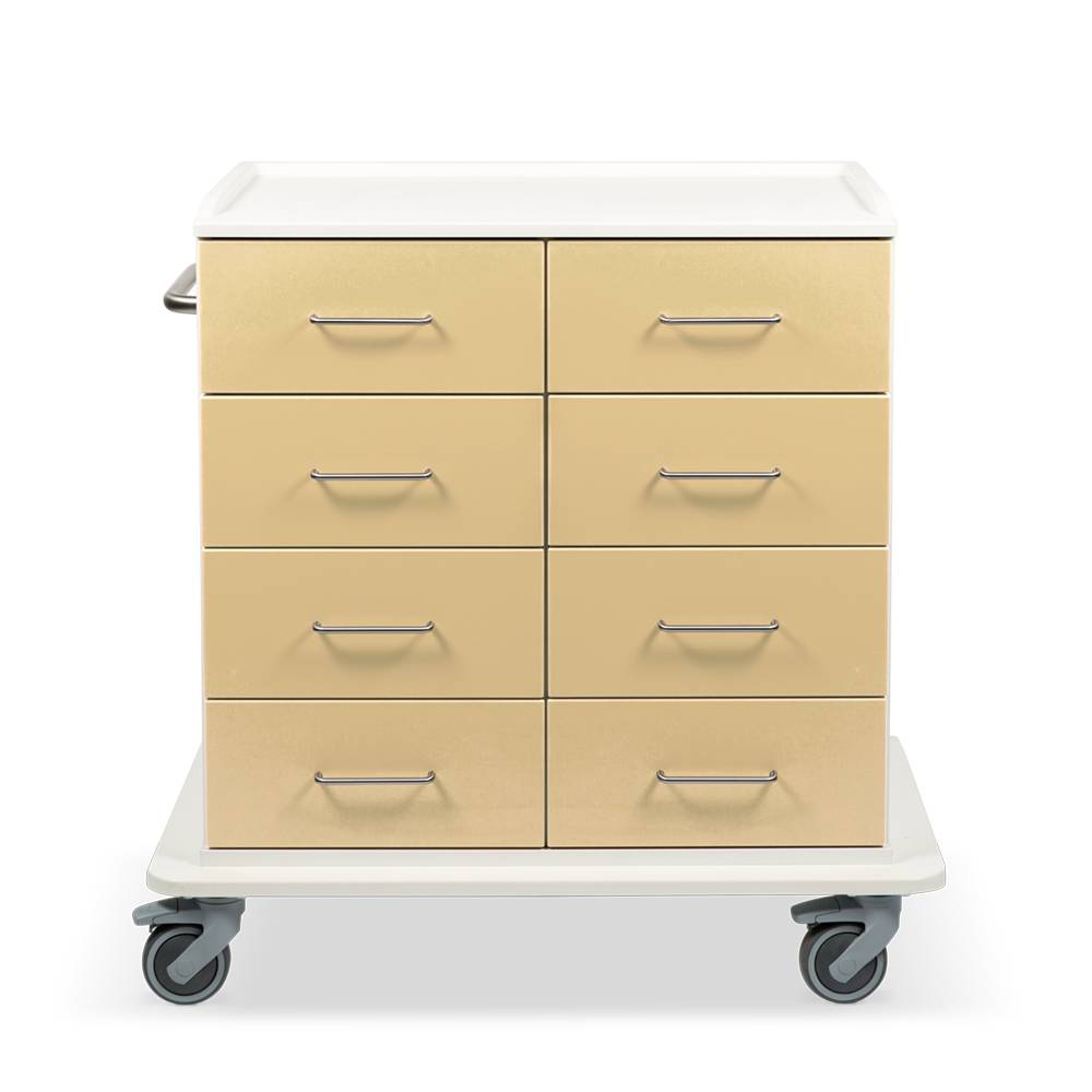 ETERNASOLID MULTICART Multifunktionswagen T23 mit 8 Schubladen und Schiebegriff, beige