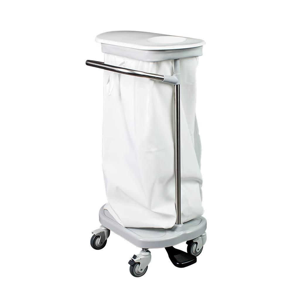 ETERNASOLID Textil-Wickelsack / Wäschesammler mit Knebelverschluss, 12 kg, 100 x 58 cm, weiß, ohne Kennstreifen