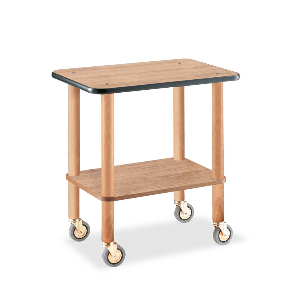 ETERNASOLID Servierwagen Classic H12, 2 Böden, Eiche