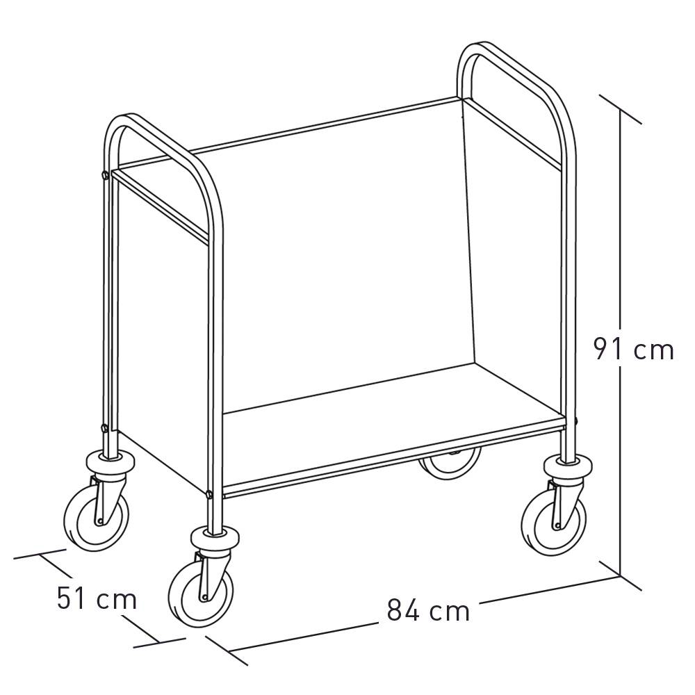 ETERNASOLID Tellertransportwagen Basic, mit Grundboden