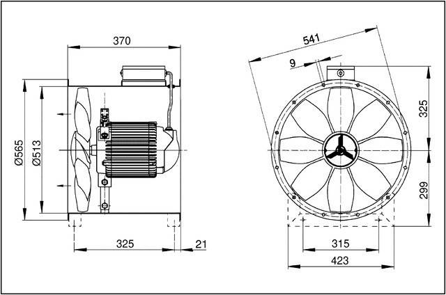 Maico Axial-Rohrventilator DZR 50/6 B Ex e