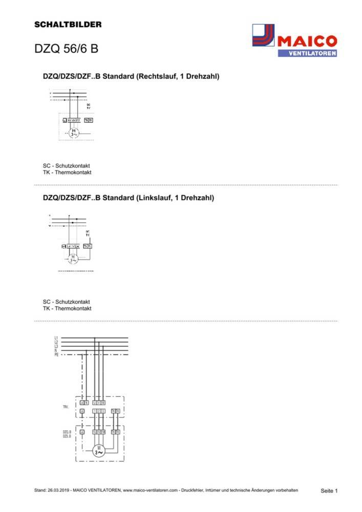 Maico Axial-Wandventilator DZQ 56/6 B