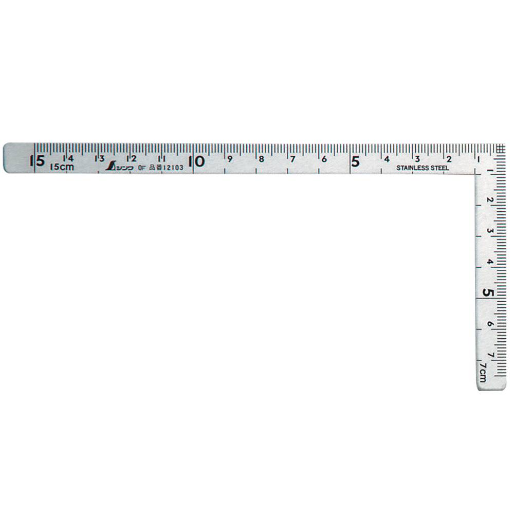Shinwa 12506 Zimmermannswinkel 150x75mm - by FAMEX - Winkelmesser Messwinkel Schreinerwinkel (12103)