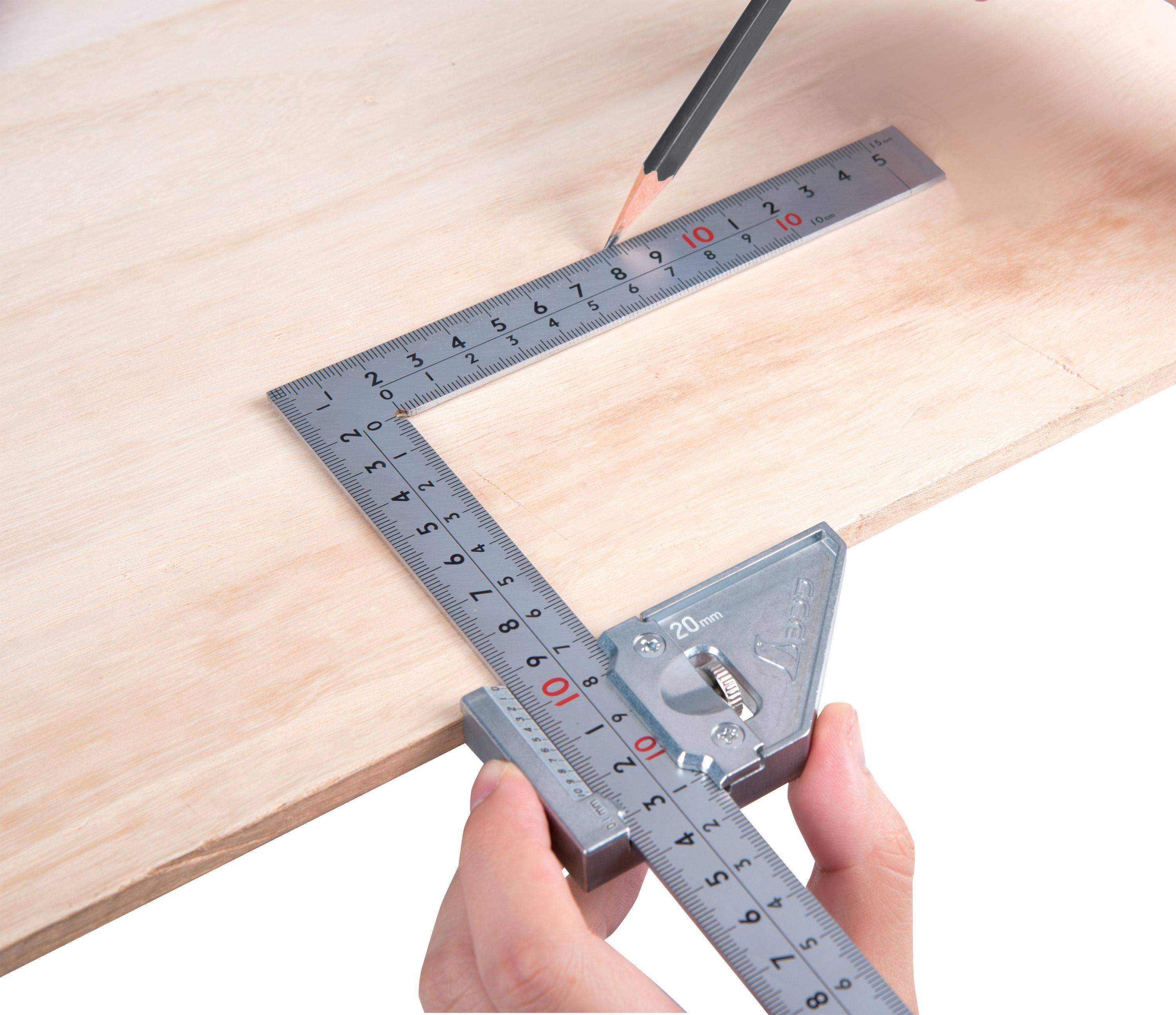 12513 Shinwa Zimmermannswinkel 300x150mm - by FAMEX - Präzisionswerkzeug mit Stopper