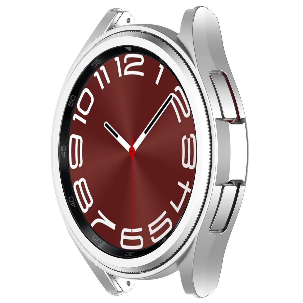 Für Samsung Galaxy Watch 6 Classic 43mm Smartwatch Schutzhülle Silber