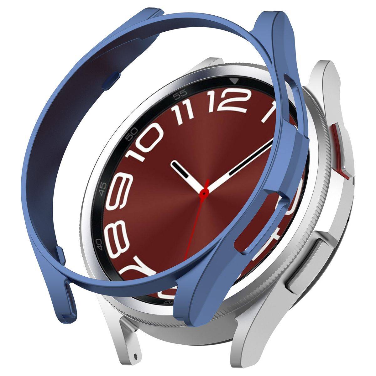 Für Samsung Galaxy Watch 6 Classic 43mm Smartwatch Schutzhülle Blau