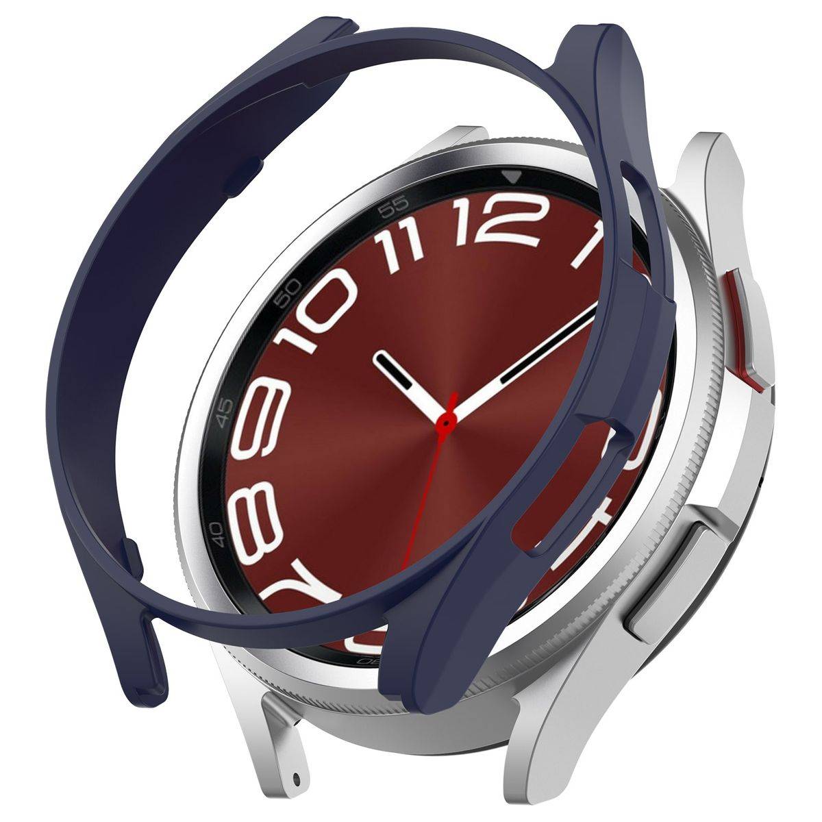 Für Samsung Galaxy Watch 6 Classic 47mm Smartwatch Schutzhülle Dunkelblau
