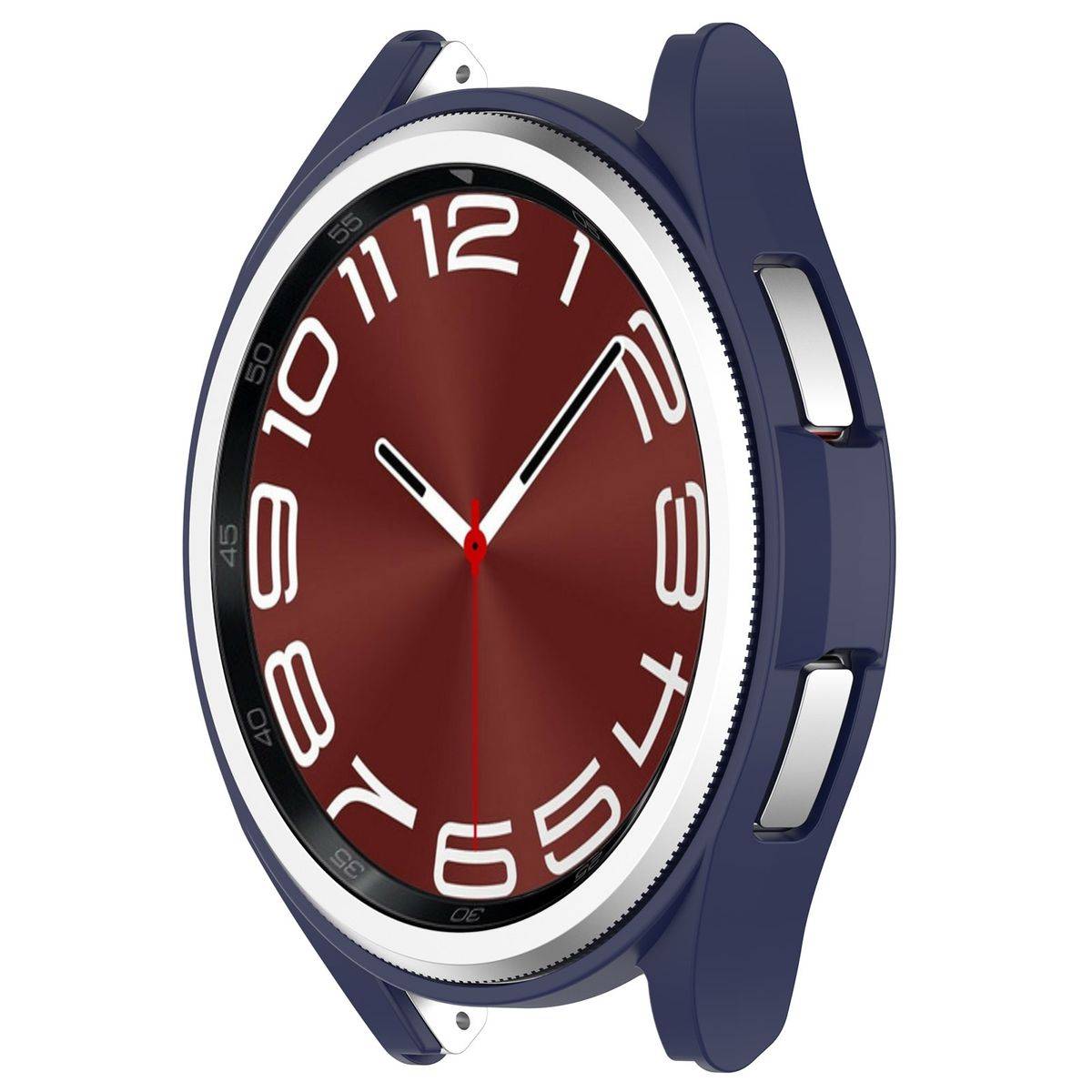 Für Samsung Galaxy Watch 6 Classic 47mm Smartwatch Schutzhülle Dunkelblau