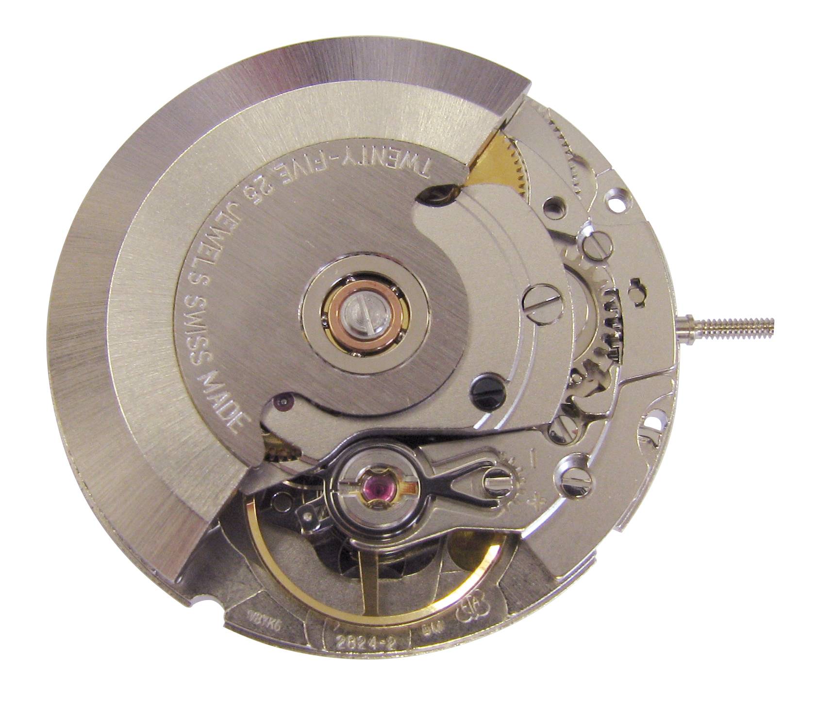 ETA Kleinuhrwerk Automatik ETA 2824-2, Std.-H 1,25 SC, D3 vernickelt