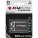Agfaphoto Batterie Alkaline, E-Block, 6LR61, 9V Ultra, Retail Blister (1-Pack)