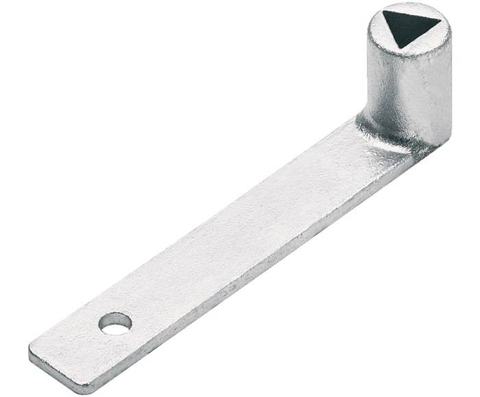 Dreikantschlüssel DIN 3223 o.Hak.Stahlguss verz.f.Absperrpfosten URBANUS