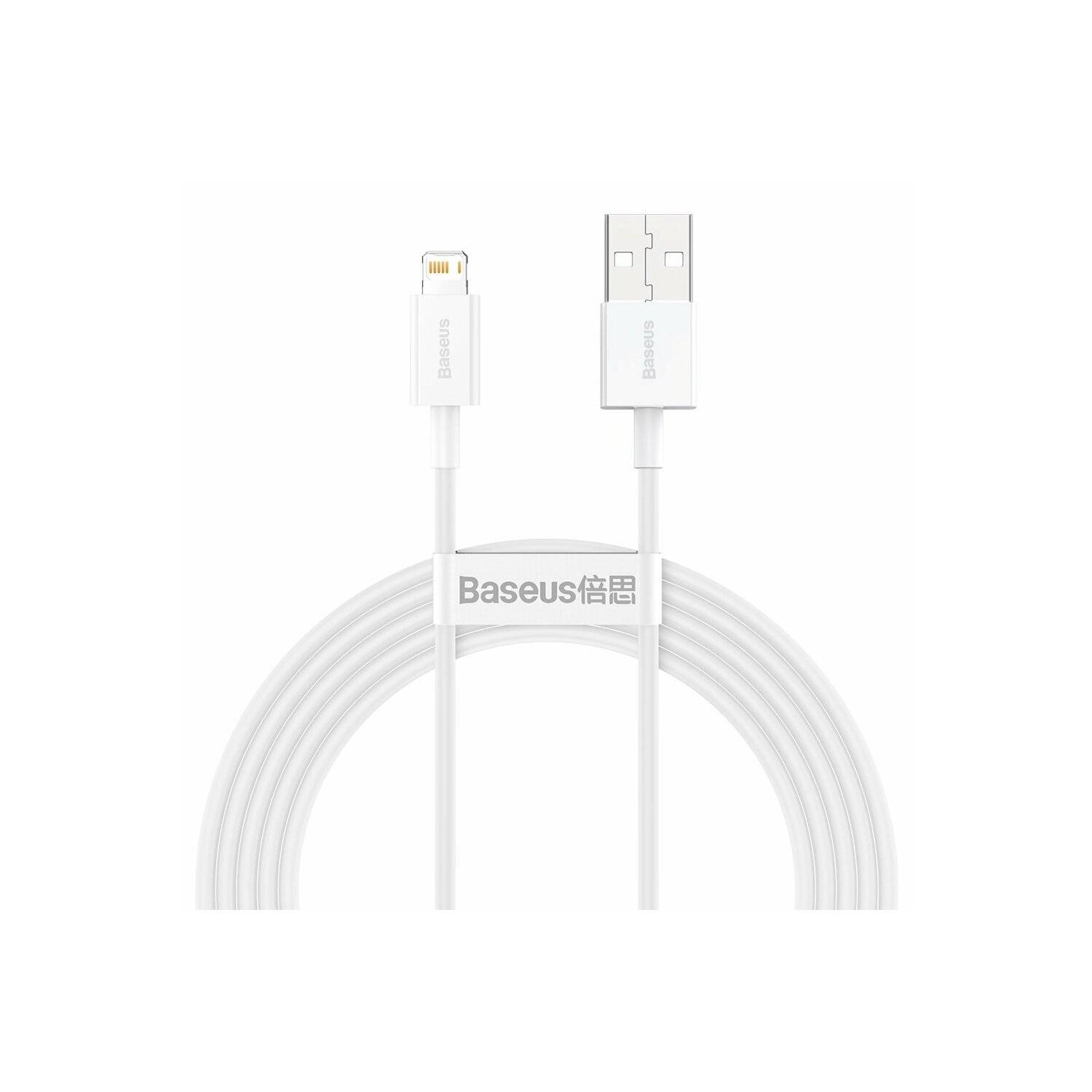 Baseus Superior Kabel USB - iPhone 2,4A 2 m Weiß (CALYS-C02)