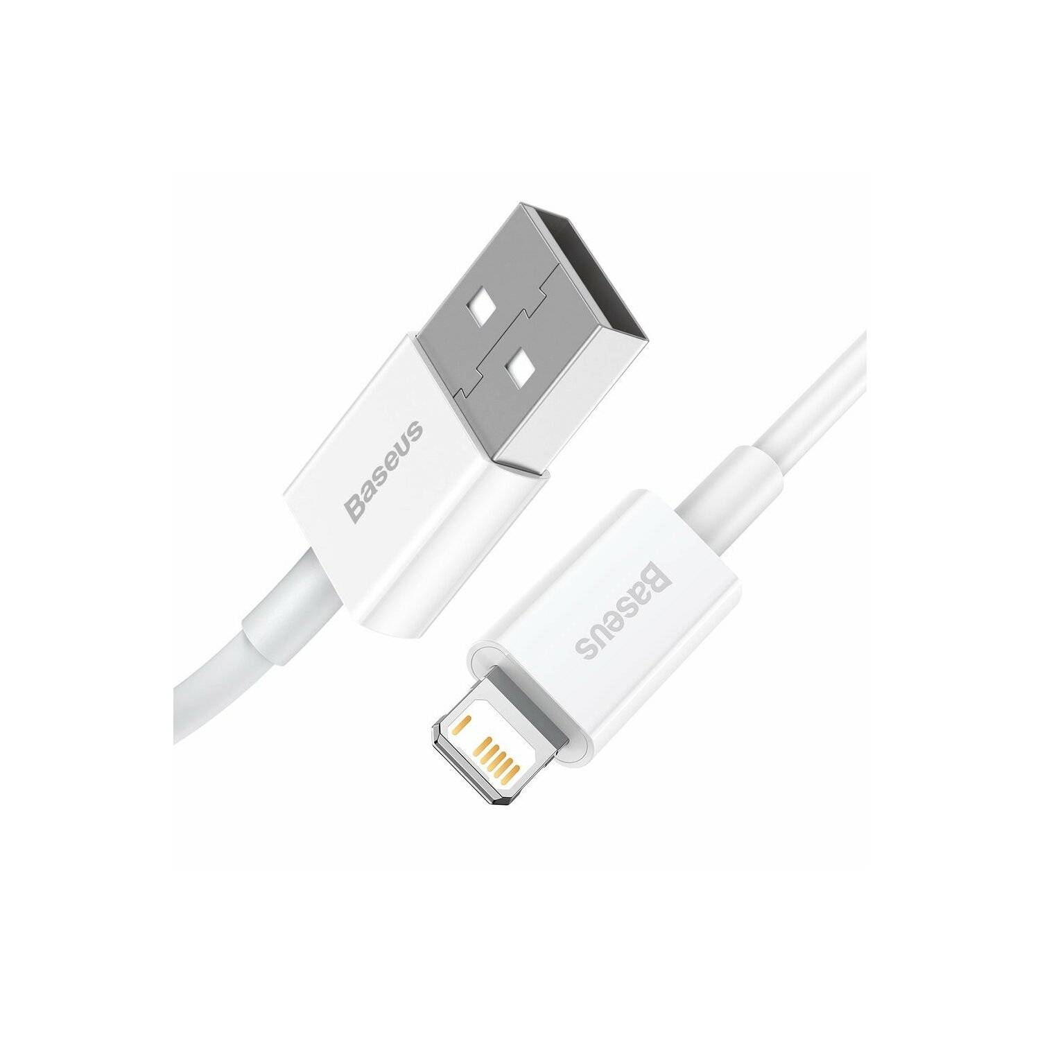Baseus Superior Kabel USB - iPhone 2,4A 2 m Weiß (CALYS-C02)
