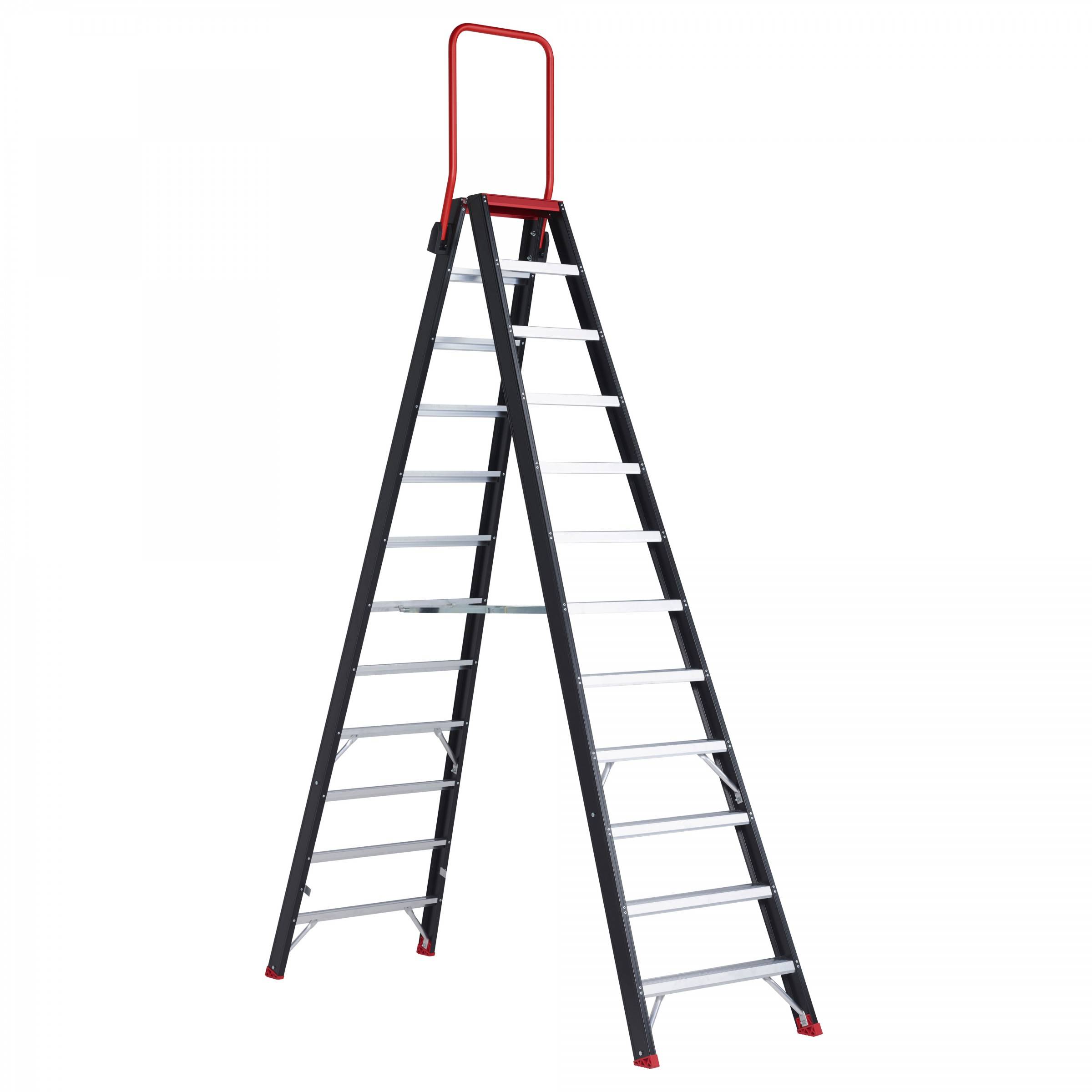 Altrex Taurus beidseitig begehbare Stufenleiter TDO 12 Stufen mit Bügel