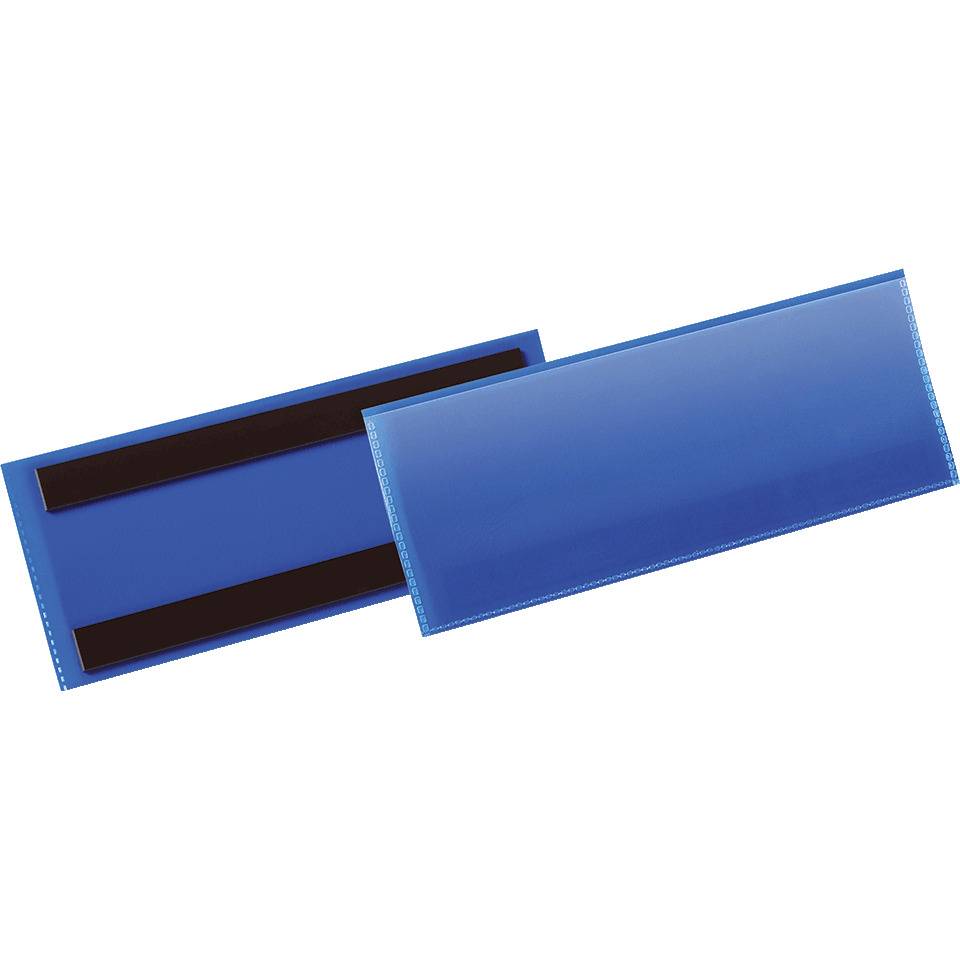DURABLE Etikettentasche, magnetisch, blau/transparent, 210x74mm, 50/VE