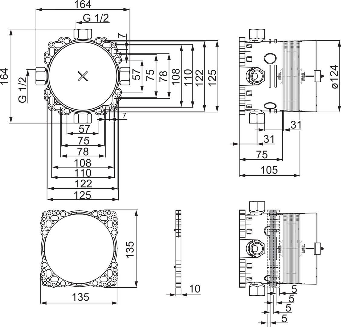 Hansa EBK Hansabluebox Funktionseinheit, ohne Absperrung, DN15
