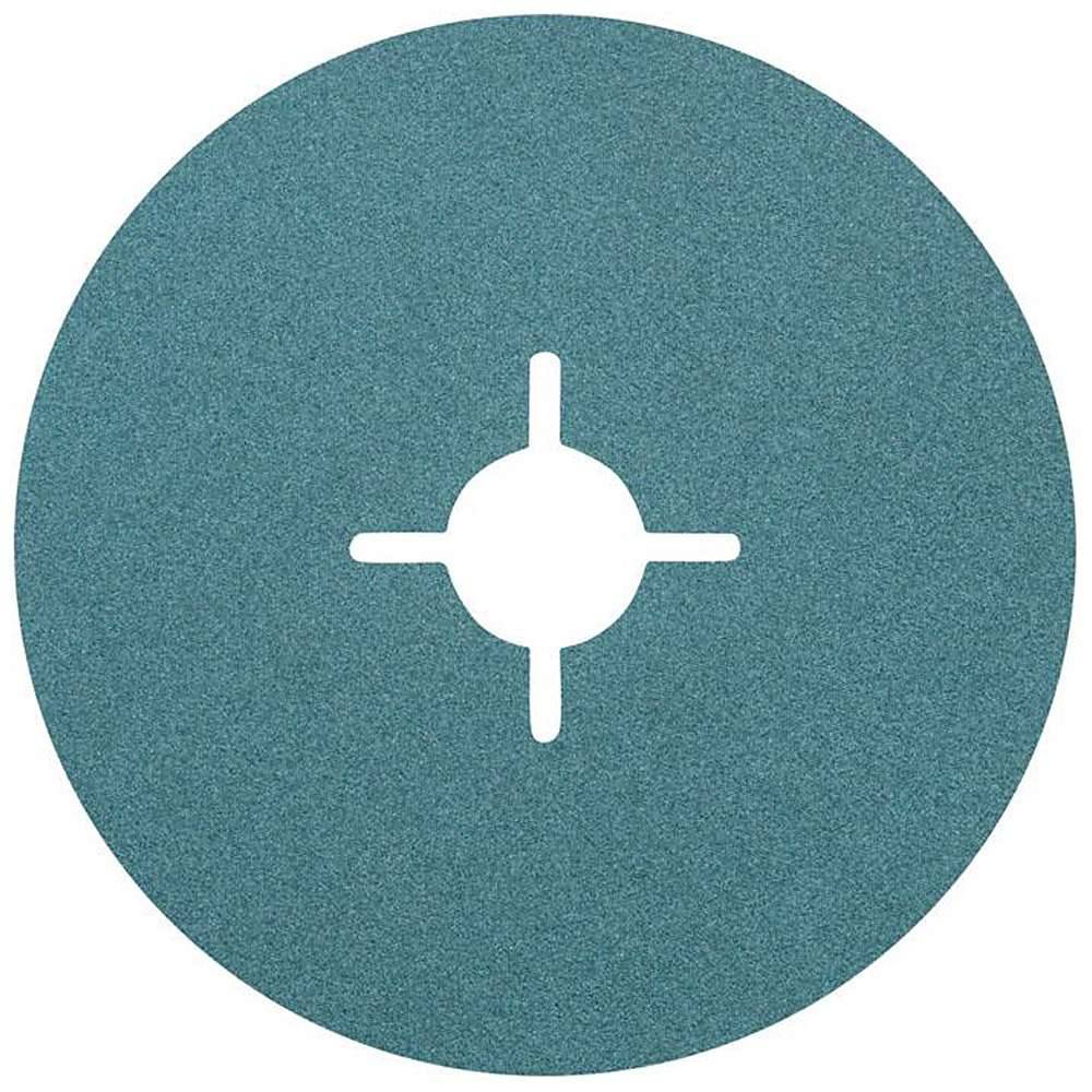 Teal farbige kreisförmige Scheibe mit einem weißen, fadenkreuzähnlichen Mittelloch, ähnlich einer Zielscheibe oder Montageplatte.