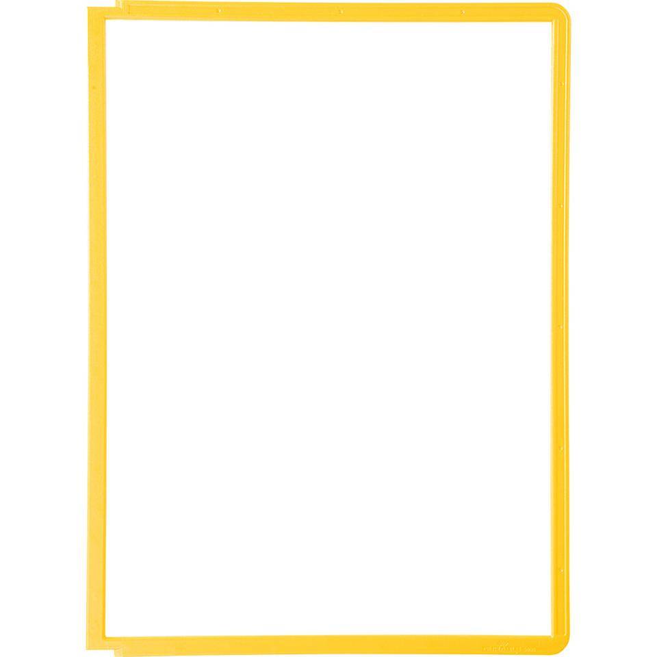 DURABLE Sichttafeln für SHERPA® Sichttafel-Systeme, gelb, Polypropylen, DIN A4, 5/VE