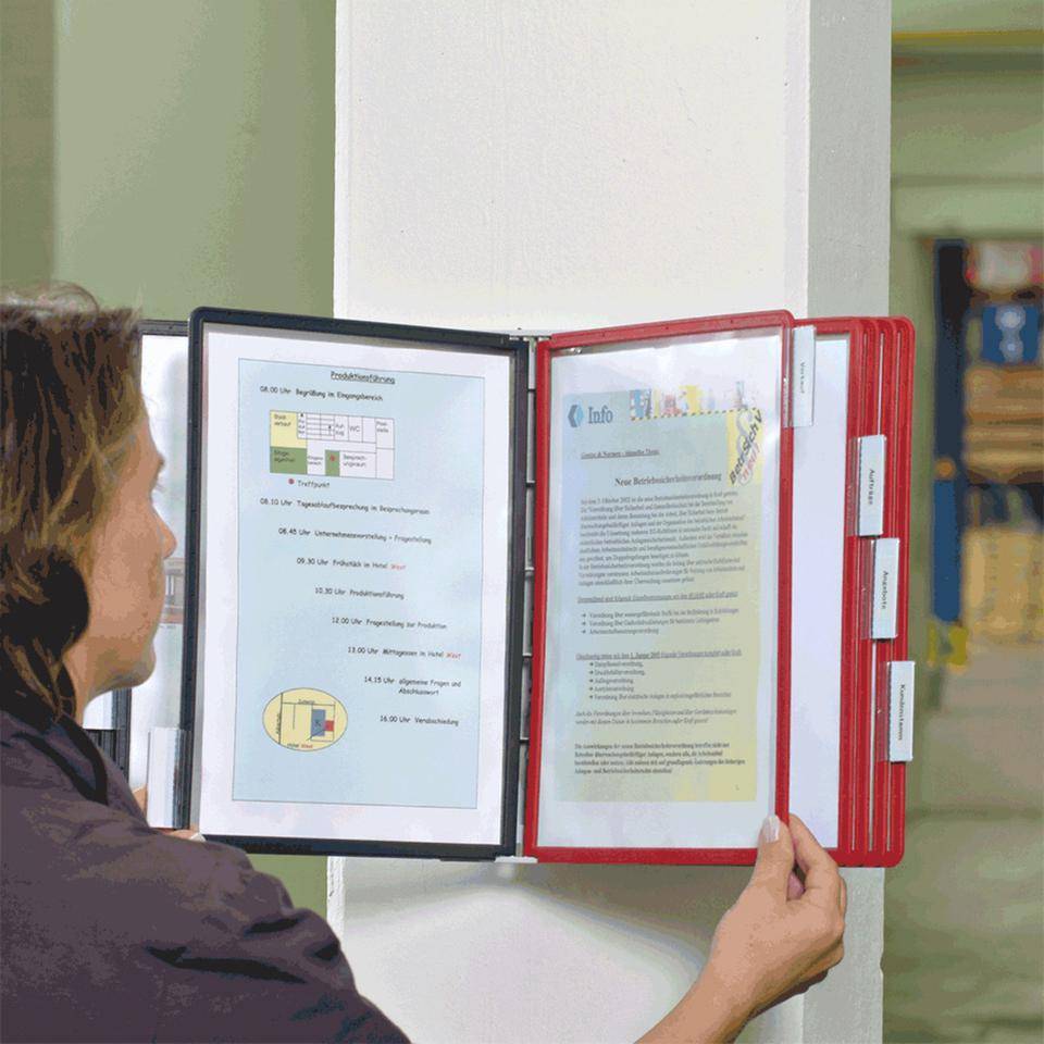 DURABLE Sichttafeln für SHERPA® Sichttafel-Systeme, gelb, Polypropylen, DIN A4, 5/VE