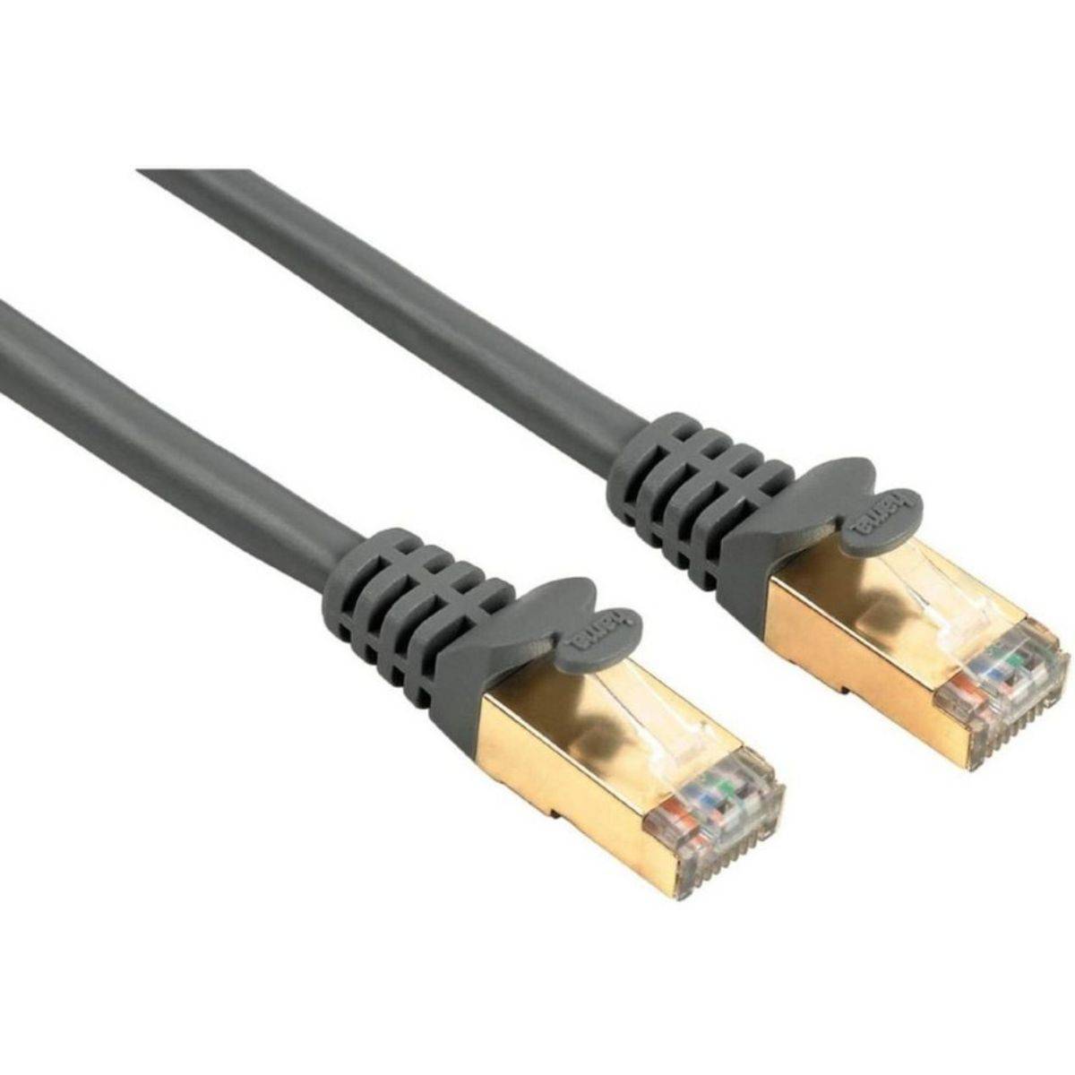 CAT5e Netzwerkkabel 15m geschirmt Grau