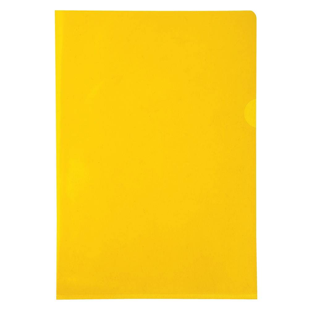 Exacompta 10x Pack 10 Aktensichthüllen glattem festem PVC 130µ A4 Gelb 660535E