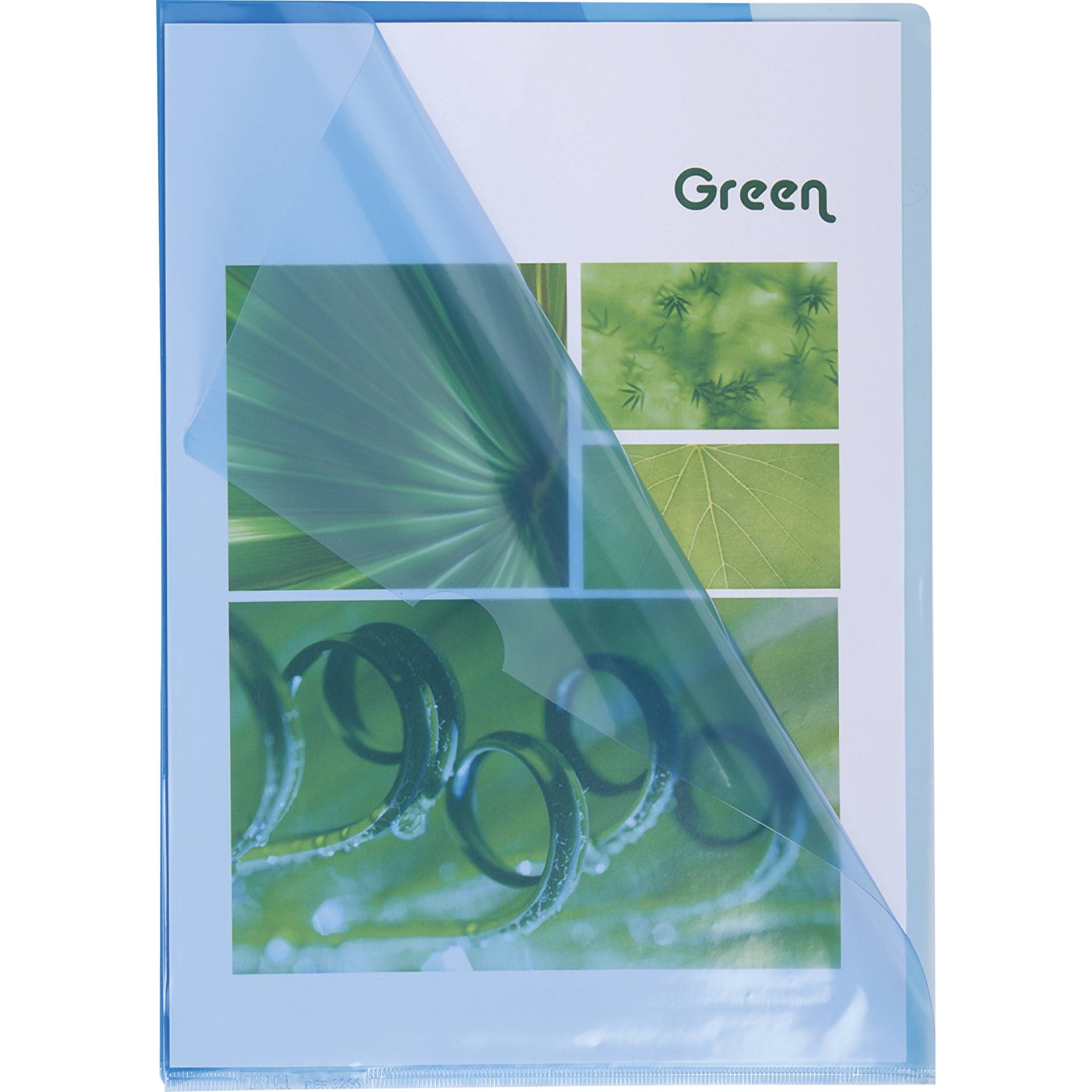 Exacompta 10x Pack 10 Aktensichthüllen glattem festem PVC 130µ A4 Blau 660525E