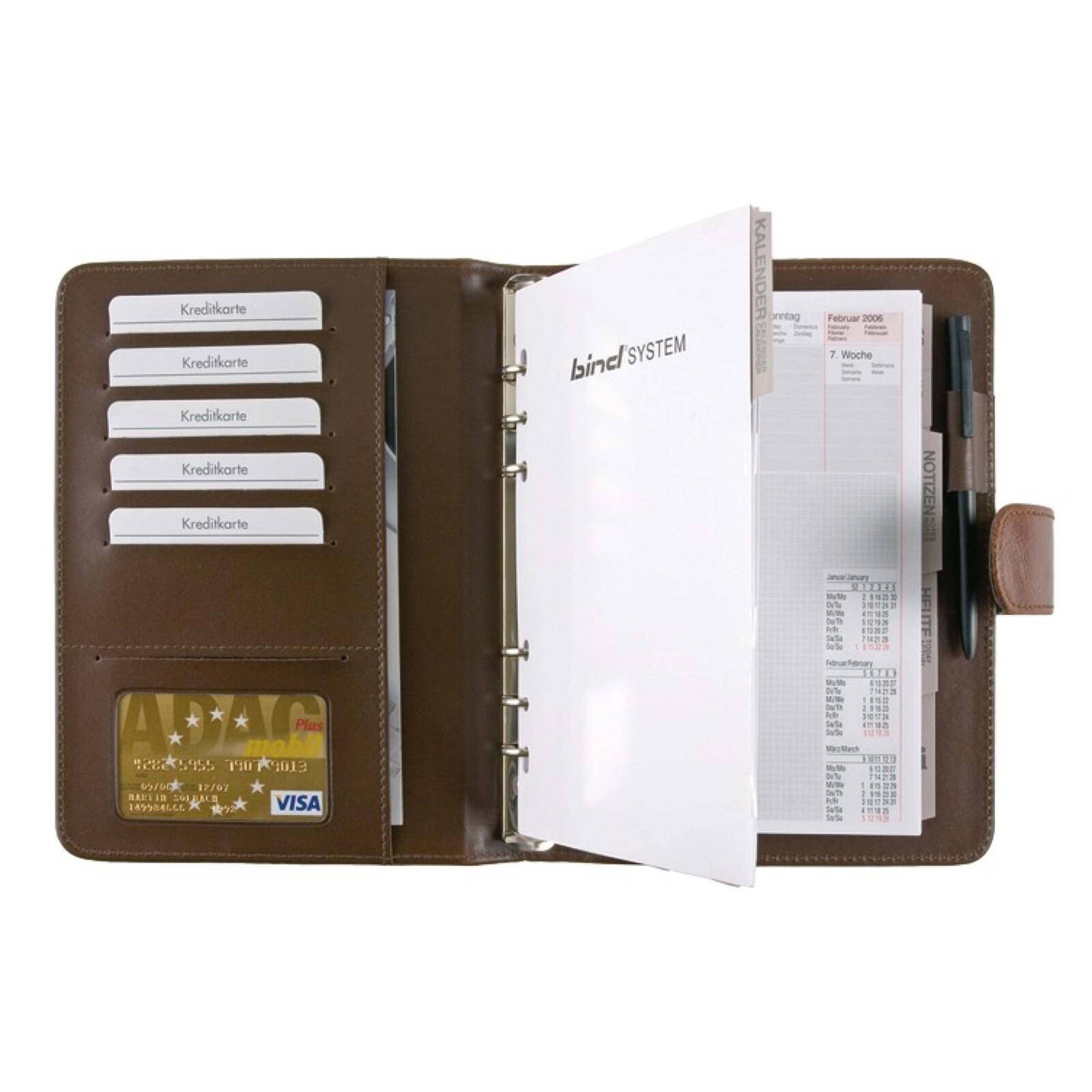 BIND Terminplaner Standard A5 Lederimitat