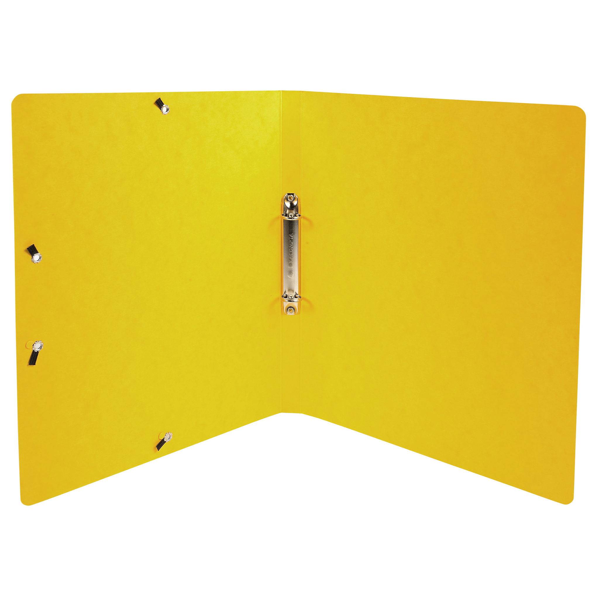 Exacompta 20x Ringhefter Gummizug Karton 2Ring 15mm Rücken 20mm A4 Gelb 54899E