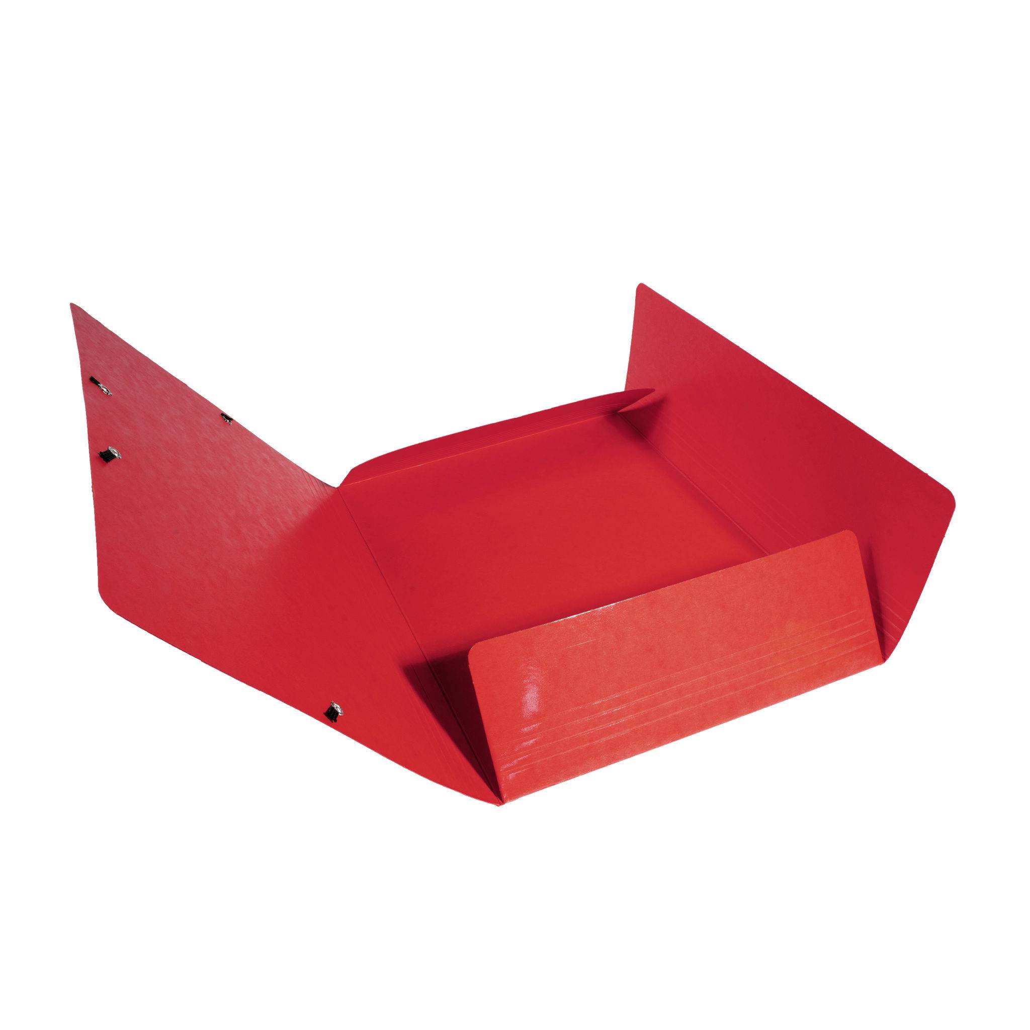 Exacompta 25x Sammelmappe + 3 Klappen Gummizug MAXI Karton 425g A4 Rot 55825E