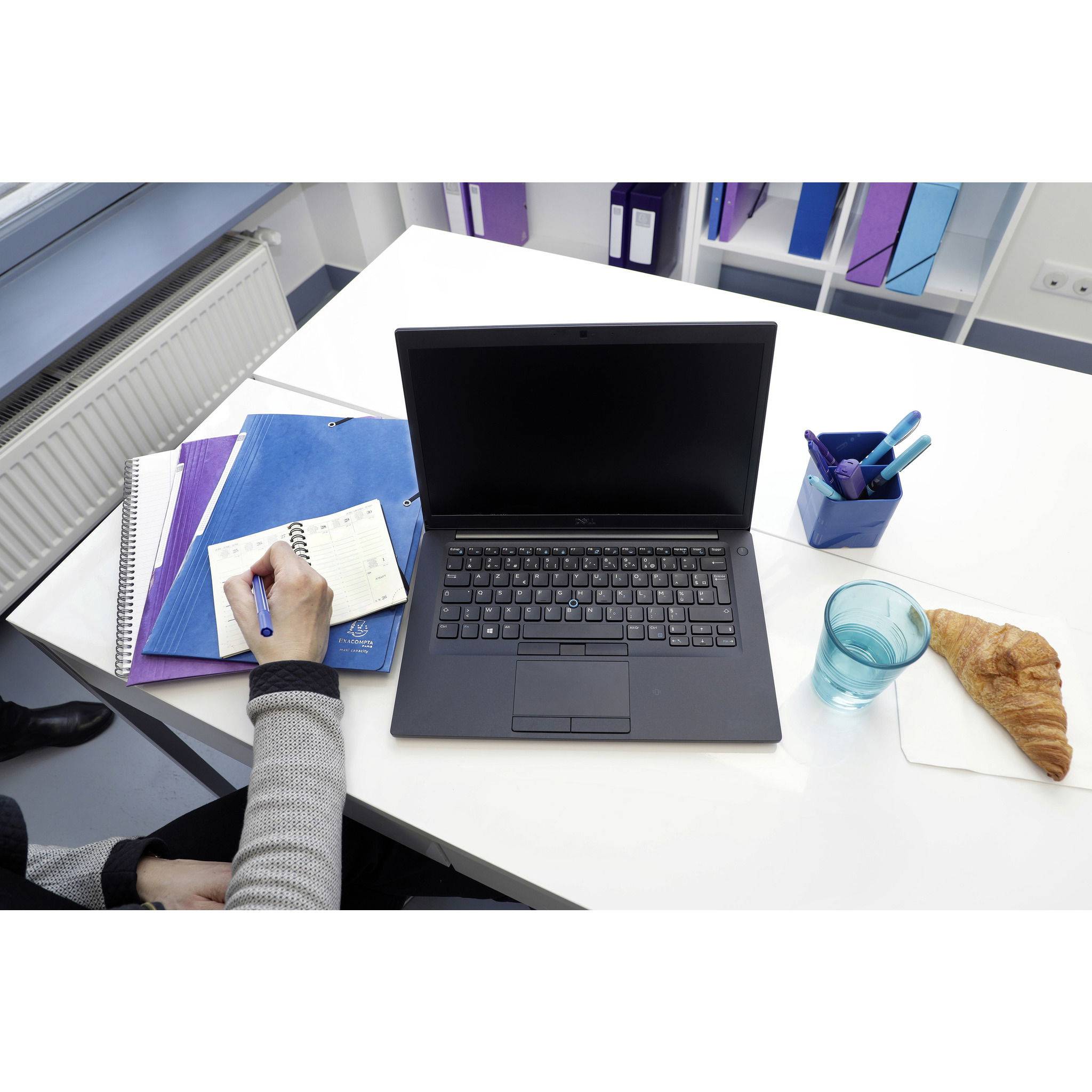 Exacompta 25x Sammelmappe +3 Klappen Gummizug MAXI Karton A4 Hellblau 55827E