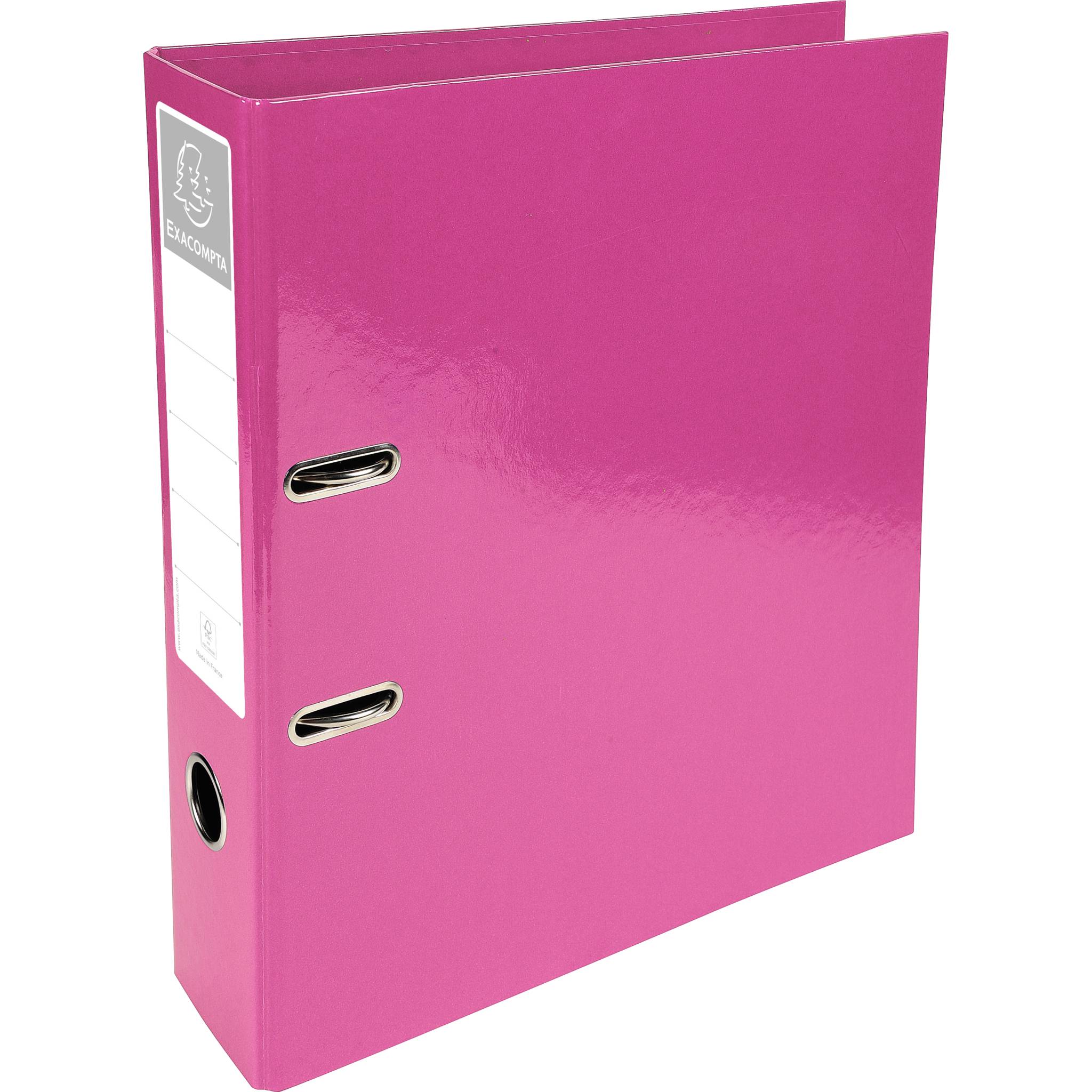 Exacompta 10x Ordner Prem'Touch A4, Rückenbreite 70mm, Iderama - Rosa - 53624E