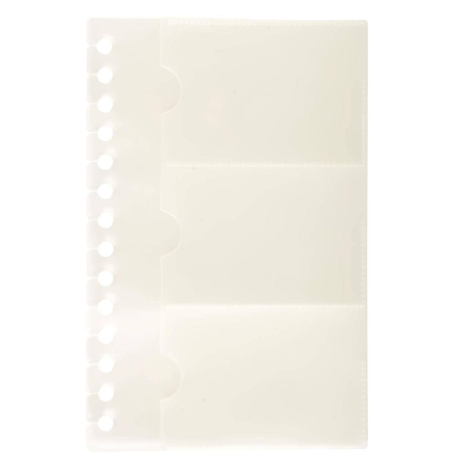 Exacompta 5x Nachfüll 10 Visitenkartenhüllen Exactive 19x125cm Kristall 85034E