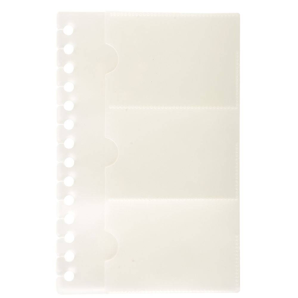 Exacompta 5x Nachfüll 10 Visitenkartenhüllen Exactive 19x125cm Kristall 85034E