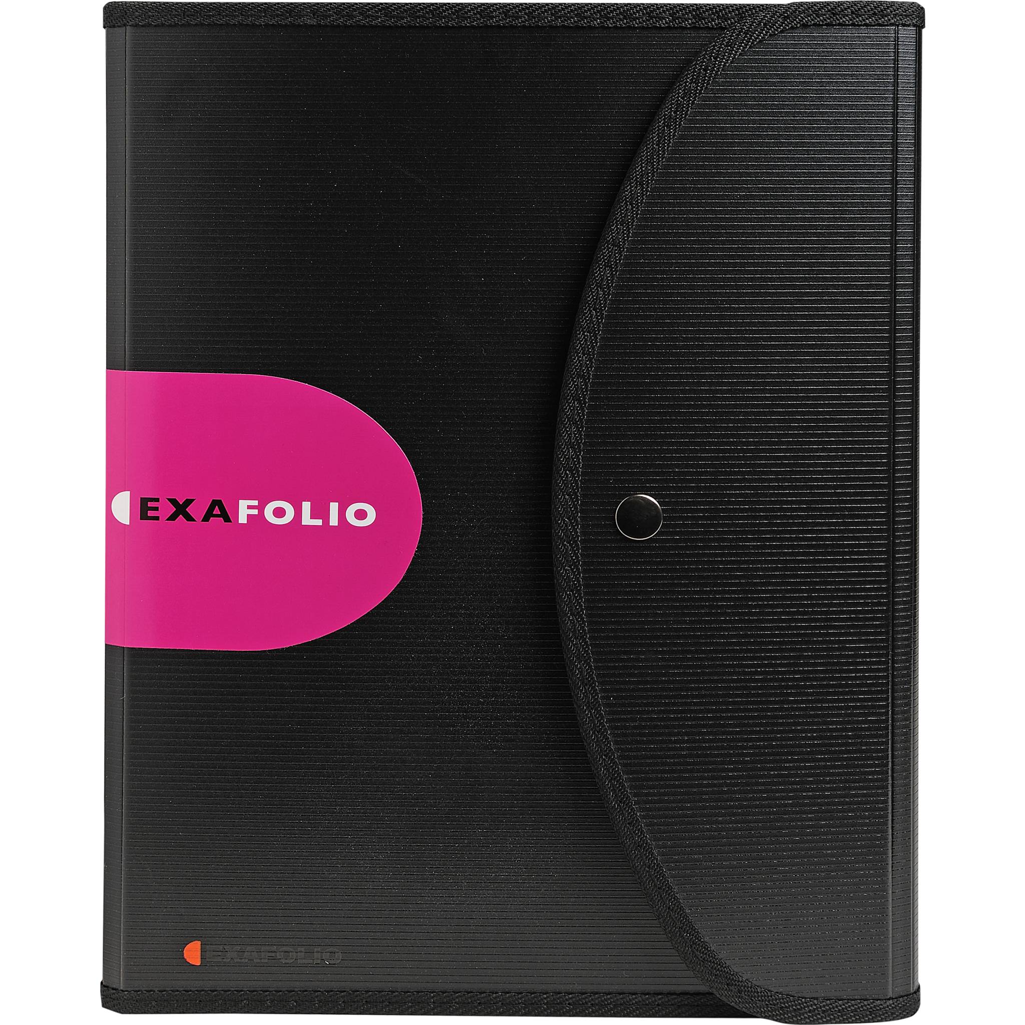 Exacompta 5x Fächermappe Notizblock Tasche 6 Fächer. 255x33cm A4 Schwarz 55834E