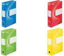 Esselte Archiv-Schachtel VIVIDA, DIN A4, blau (B)100 mm aus 100% recycelter Pappe, zu 100% wiederverwertbar,