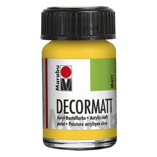 Decormatt Acryl - Mittelgelb 021 15 ml.