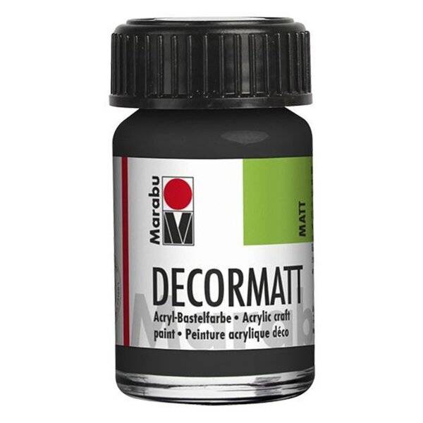 Decormatt Acryl - Schwarz 073 15 ml.