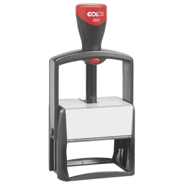 Classic Line 2800 mit Logo - für max. 10 Zeilen mit Logo 49 x 68 mm.
