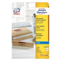 Avery Zweckform J4722 - Polyester - Klebstoff - durchsichtig - 50.8 x 96 mm 250 Etikett(en) (25 Bogen x 10)