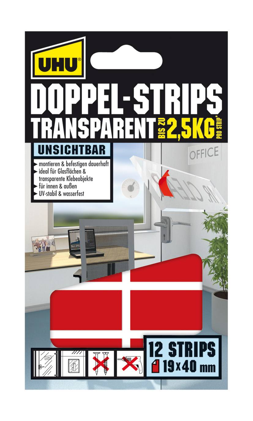 UHU Doppel Strips Transp. D