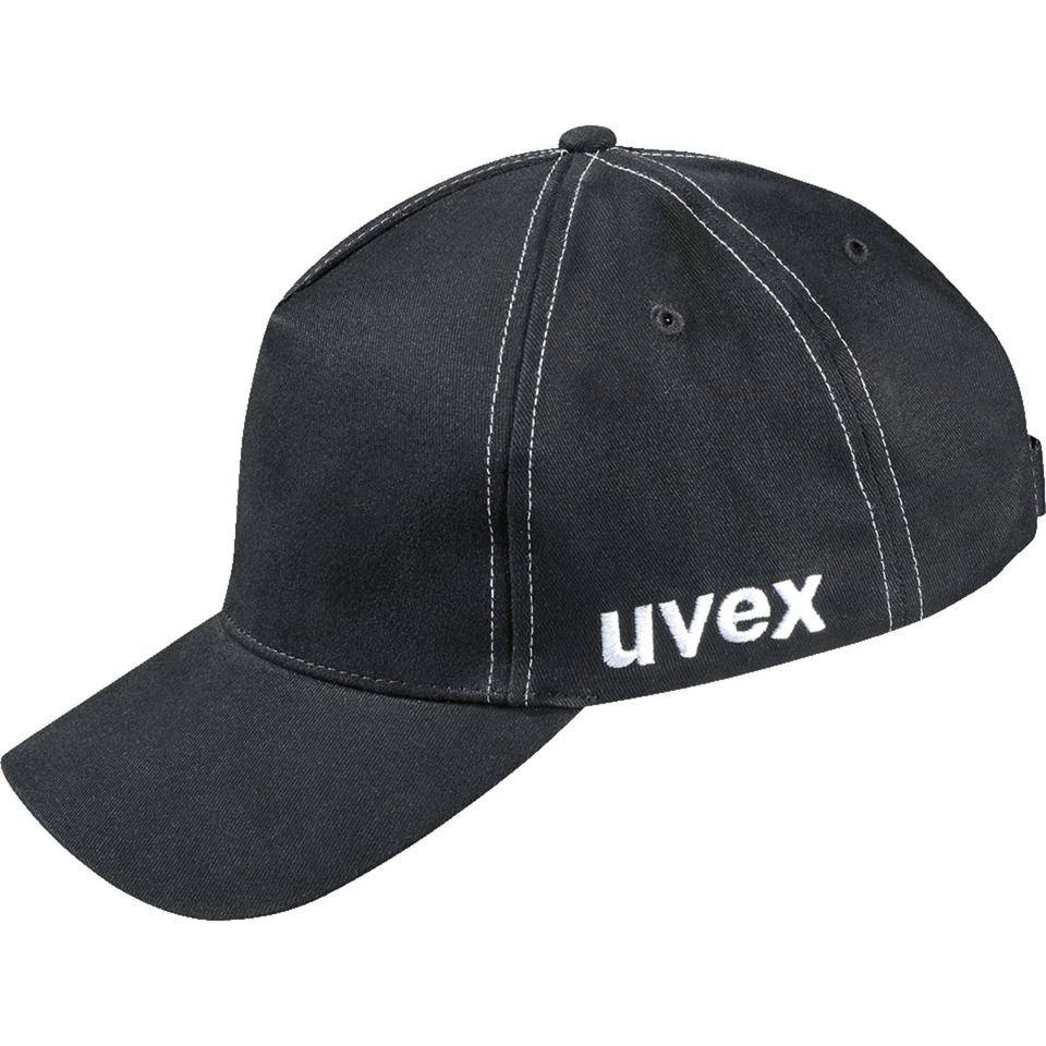 uvex Baseball-Cap, Kat.II, langer Schirm, ohne Hartschalenelement, schwarz, Unisize