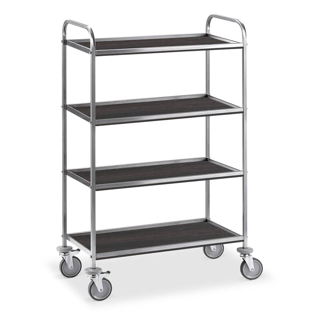 ETERNASOLID Servierwagen Purpose, 81 x 52 x 137 cm (BxTxH), 4 Böden, Tabak