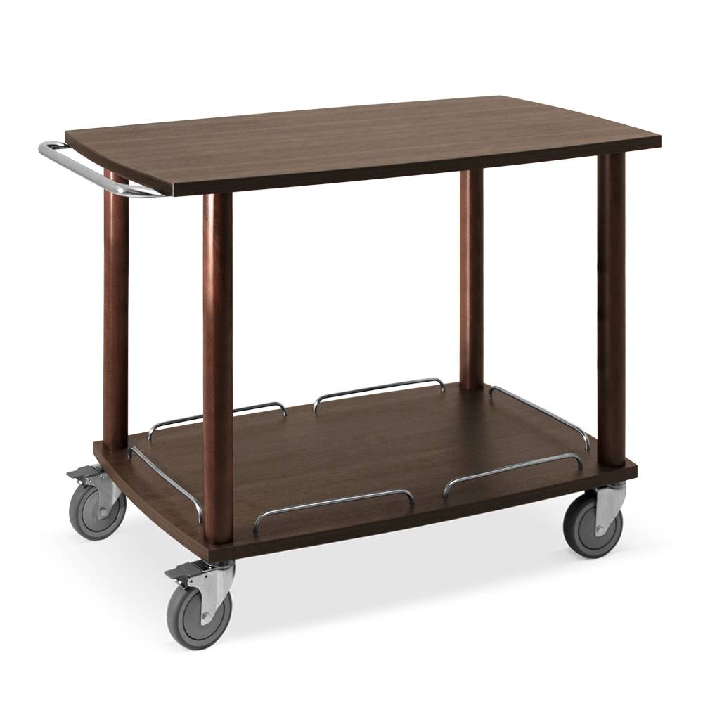 ETERNASOLID Servierwagen Cooperation, Wenge, 2 Böden