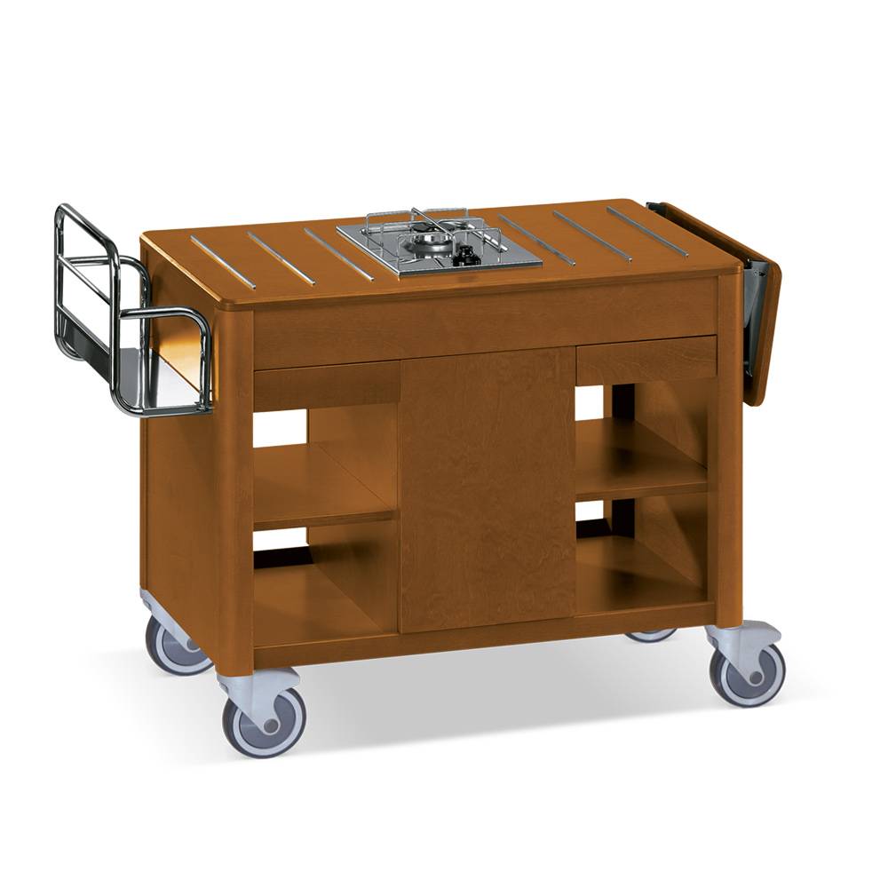 ETERNASOLID Flambierwagen Dragon, 1 Brenner, Nussbaum