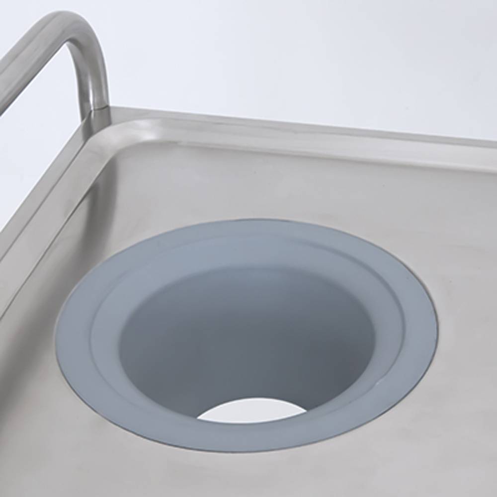 ETERNASOLID Abfall-Loch, Durchmesser 11 cm, für Edelstahl- und Schwerlastwagen