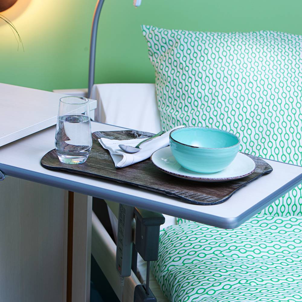 ETERNASOLID Fiberglastablett Holzwelle, Typ SMART, 43 × 33 cm, Atrium Grau