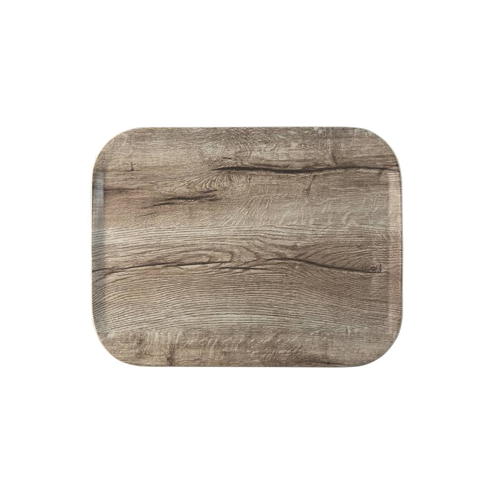 ETERNASOLID Fiberglastablett Holzwelle, Typ SMART, 43 × 33 cm, Silberwenge