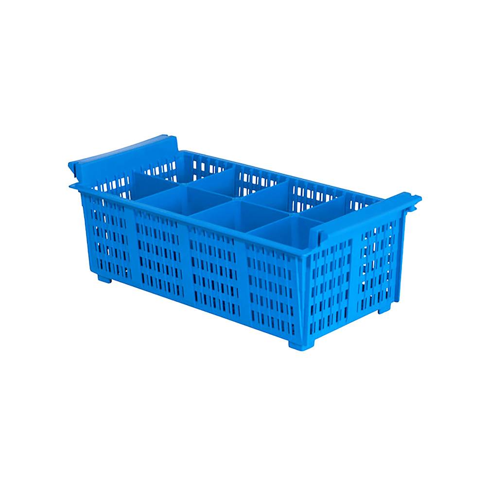 ETERNASOLID Besteckspülkorb, mit 8 Fächern, blau