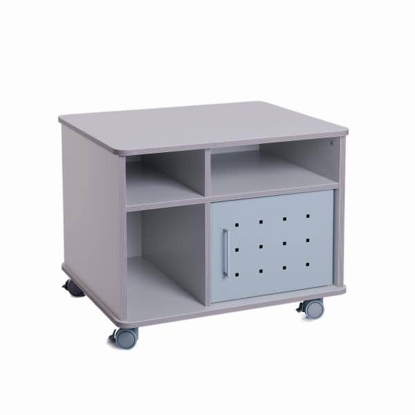 Kopier- und Druckerschrank RD4020/1 auf Rollen grau